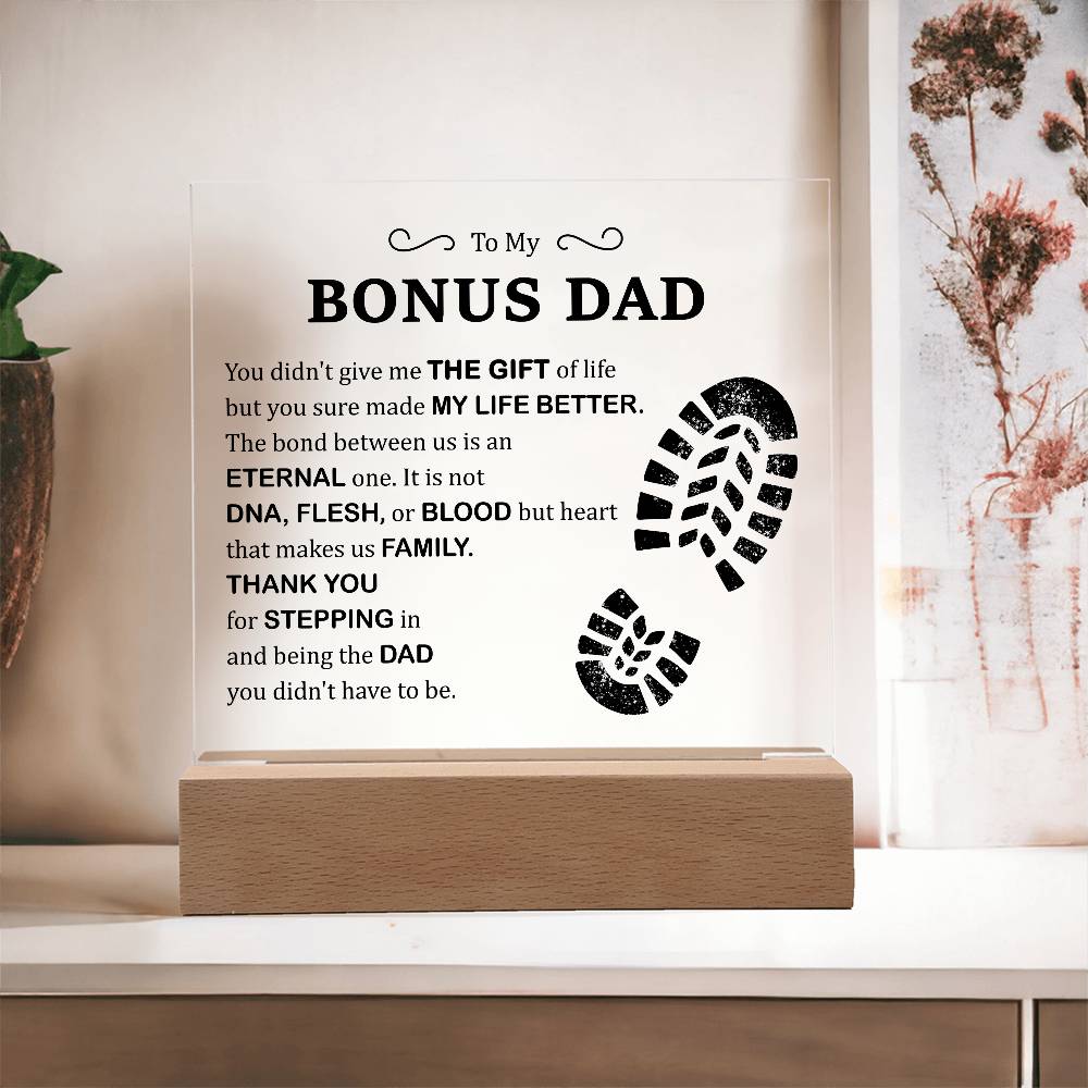 Gift of Life Printed Square Shaped Acrylic Plaque-Express Your Love Gifts