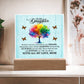 To My Daughter From Mom Be Brave Printed Square Shaped Acrylic Plaque-Express Your Love Gifts
