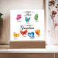 First Mom Now Grandma Printed Square Shaped Acrylic Plaque-Express Your Love Gifts