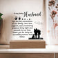 Dad Loving Husband Printed Square Shaped Acrylic Plaque-Express Your Love Gifts