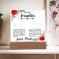 To Daughter From Mom Life's a Journey Printed Square Shaped Acrylic Plaque-Express Your Love Gifts