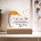 Love You More Printed Square Shaped Acrylic Plaque-Express Your Love Gifts