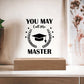Graduation Masters Printed Square Shaped Acrylic Plaque-Express Your Love Gifts