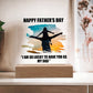 Dad Father's Day So Lucky Printed Square Shaped Acrylic Plaque-Express Your Love Gifts