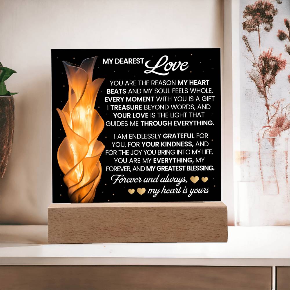 You Are The Reason Printed Square Shaped Acrylic Plaque-Express Your Love Gifts