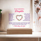 To My Beautiful Daughter Someday Printed Square Shaped Acrylic Plaque-Express Your Love Gifts