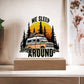 Camping Around Printed Square Shaped Acrylic Plaque-Express Your Love Gifts