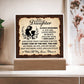 To My Daughter From Mom Always Remember Printed Square Shaped Acrylic Plaque-Express Your Love Gifts