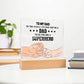 To My Dad to The World Printed Square Shaped Acrylic Plaque-Express Your Love Gifts