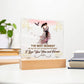The Best Moment Printed Square Shaped Acrylic Plaque-Express Your Love Gifts