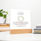 To My Soulmate Lorem Ipsum Dolor Sit Amet Printed Square Shaped Acrylic Plaque-Express Your Love Gifts