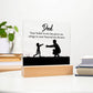 Dad You Believe Printed Square Shaped Acrylic Plaque-Express Your Love Gifts