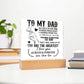 To My Dad So Much of Me Printed Square Shaped Acrylic Plaque-Express Your Love Gifts