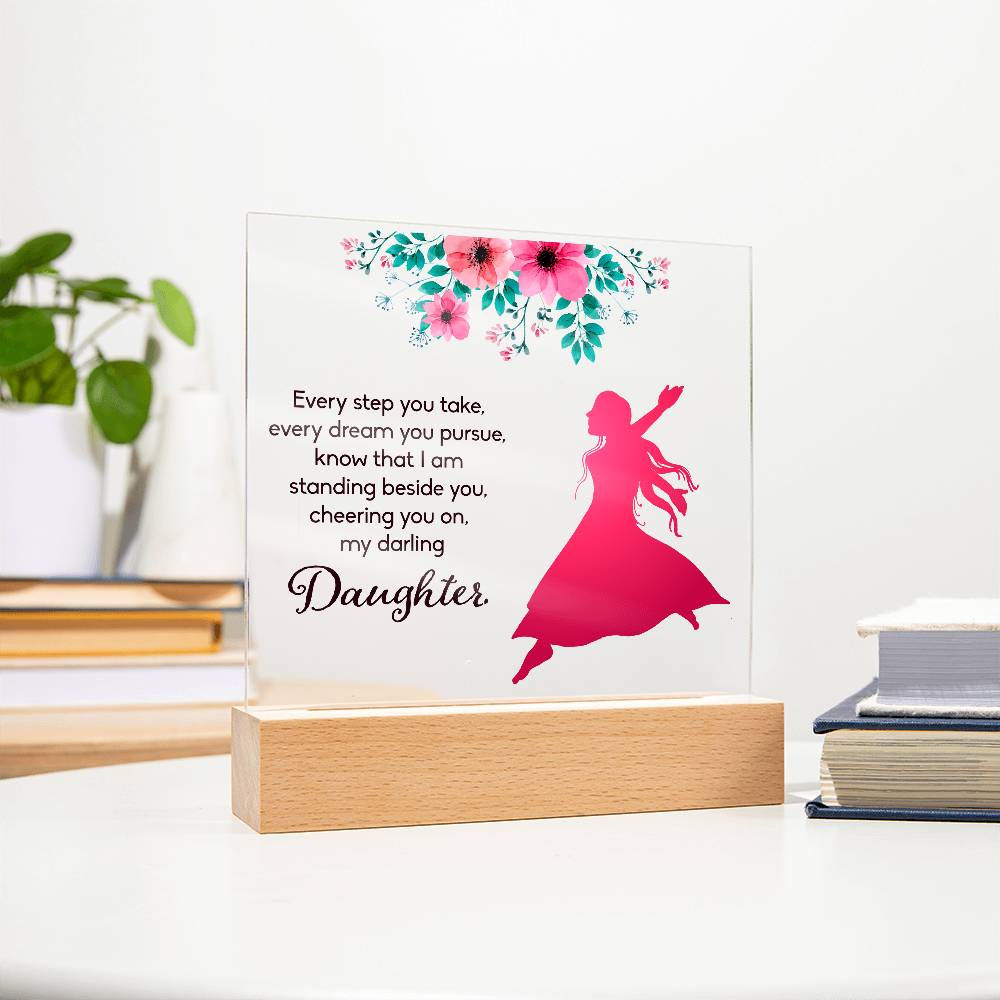Every Step You Take Printed Square Shaped Acrylic Plaque-Express Your Love Gifts