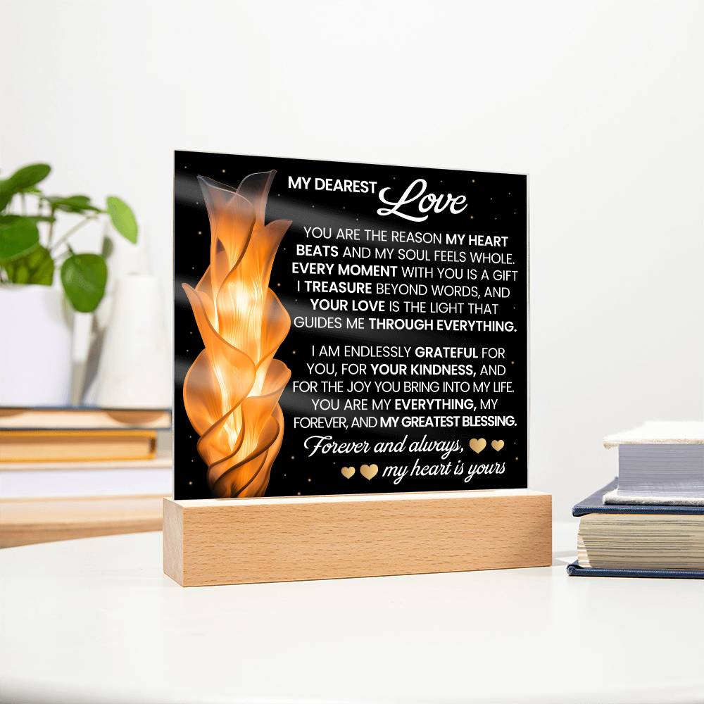 You Are The Reason Printed Square Shaped Acrylic Plaque-Express Your Love Gifts