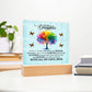 To My Daughter From Mom Be Brave Printed Square Shaped Acrylic Plaque-Express Your Love Gifts