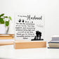 Dad Loving Husband Printed Square Shaped Acrylic Plaque-Express Your Love Gifts