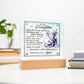 To My Daughter From Mom Be Brave Printed Square Shaped Acrylic Plaque-Express Your Love Gifts