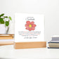 To My Soulmate Lorem Ipsum Flower Printed Square Shaped Acrylic Plaque-Express Your Love Gifts