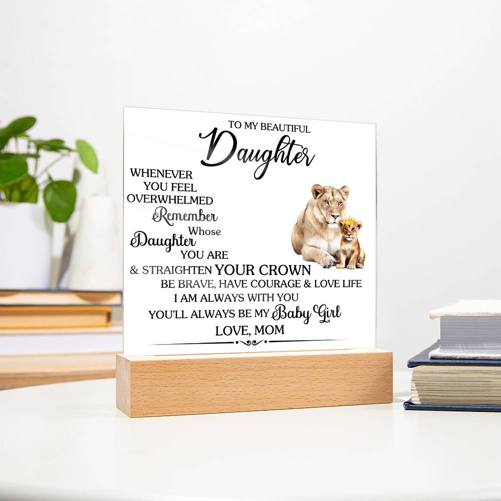 Whenever You Feel Unwelcomed Printed Square Shaped Acrylic Plaque-Express Your Love Gifts