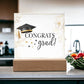 Congrats Grad Printed Square Shaped Acrylic Plaque-Express Your Love Gifts