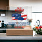 To My Husband Your Job is to Fight For Our Country Printed Square Shaped Acrylic Plaque-Express Your Love Gifts