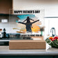Dad Father's Day So Lucky Printed Square Shaped Acrylic Plaque-Express Your Love Gifts