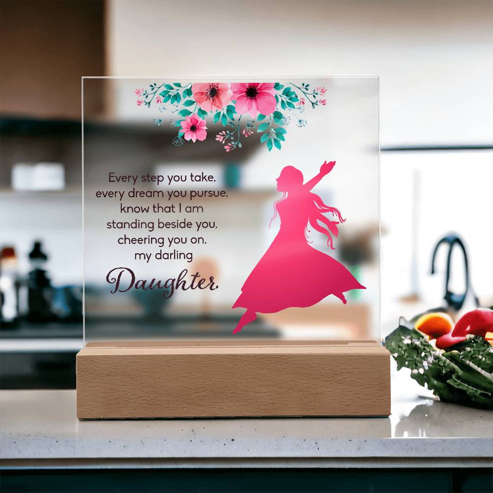 Every Step You Take Printed Square Shaped Acrylic Plaque-Express Your Love Gifts
