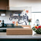 Hello Summer Printed Square Shaped Acrylic Plaque-Express Your Love Gifts
