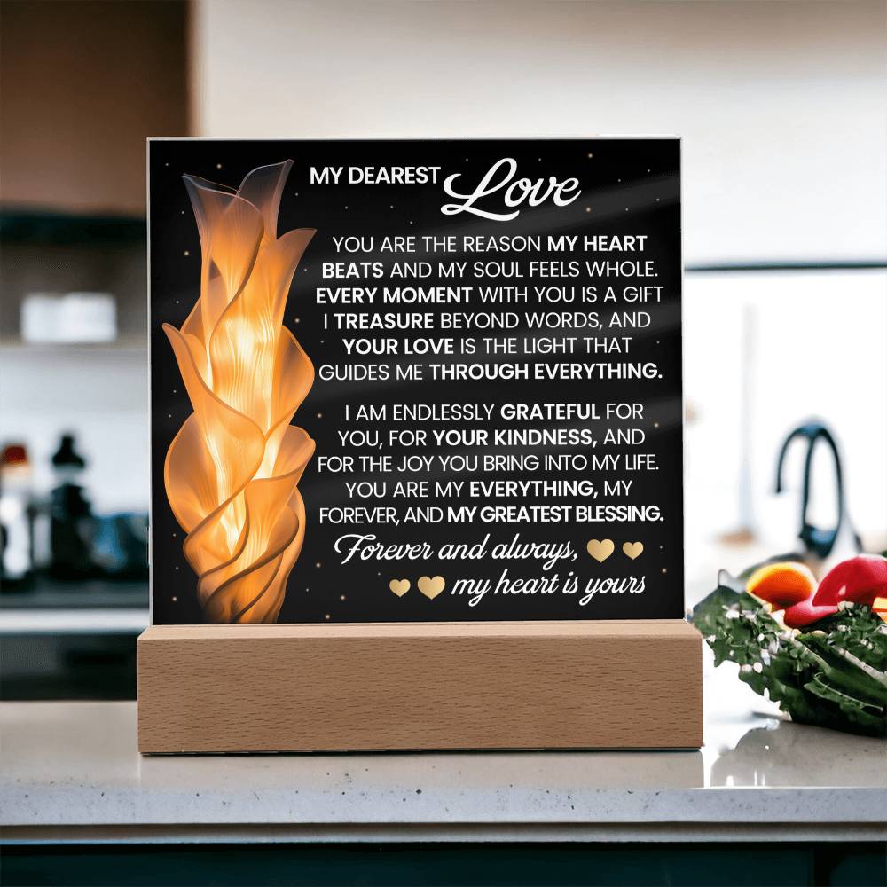 You Are The Reason Printed Square Shaped Acrylic Plaque-Express Your Love Gifts