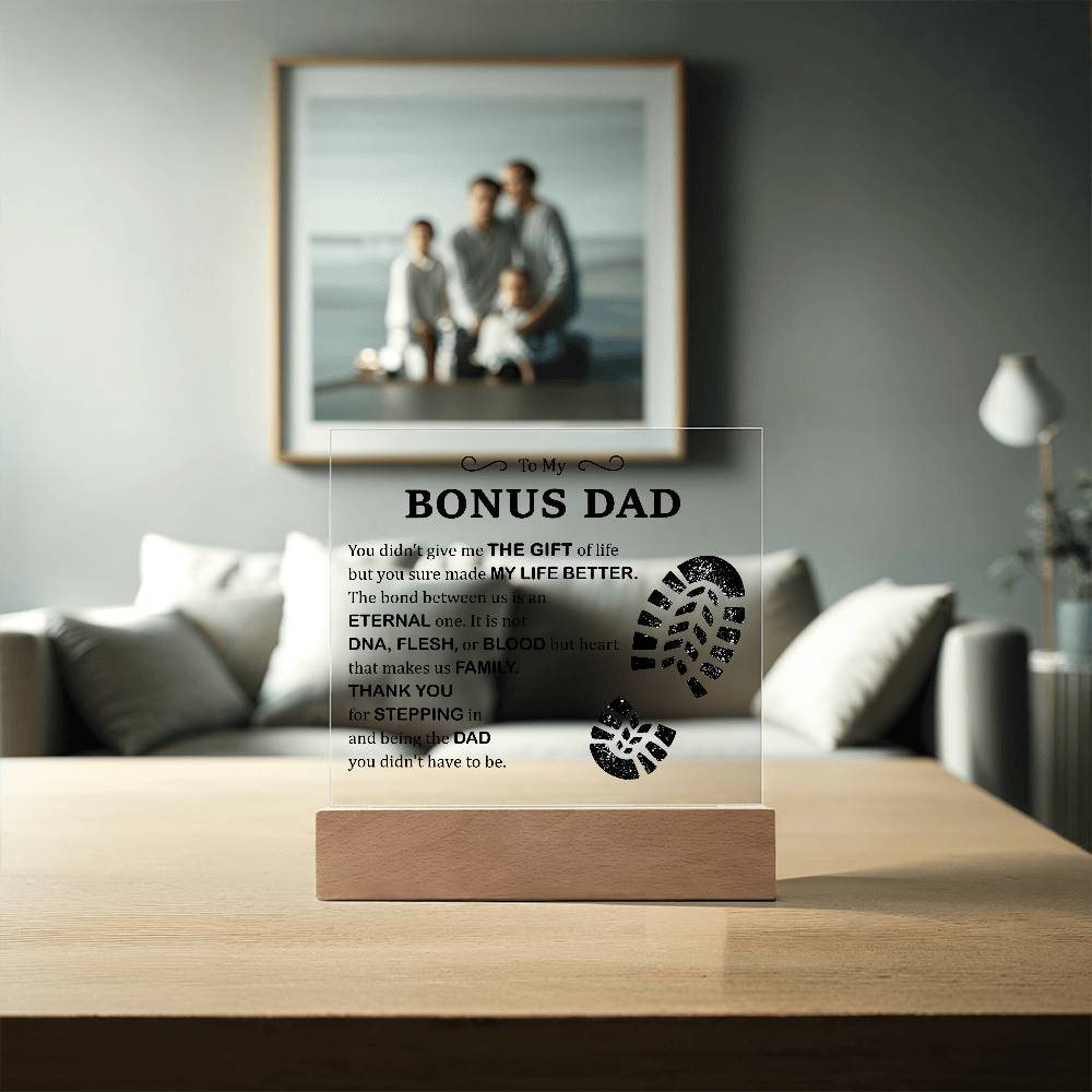 Gift of Life Printed Square Shaped Acrylic Plaque-Express Your Love Gifts