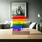 LGBTQLove Respect Fre Printed Square Shaped Acrylic Plaque edom Tolerance Equality Pride-Express Your Love Gifts
