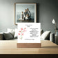To My Stunning Wife Lorem Ipsum Dolor Printed Square Shaped Acrylic Plaque-Express Your Love Gifts