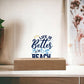 Life is Better at the Beach Printed Square Shaped Acrylic Plaque-Express Your Love Gifts