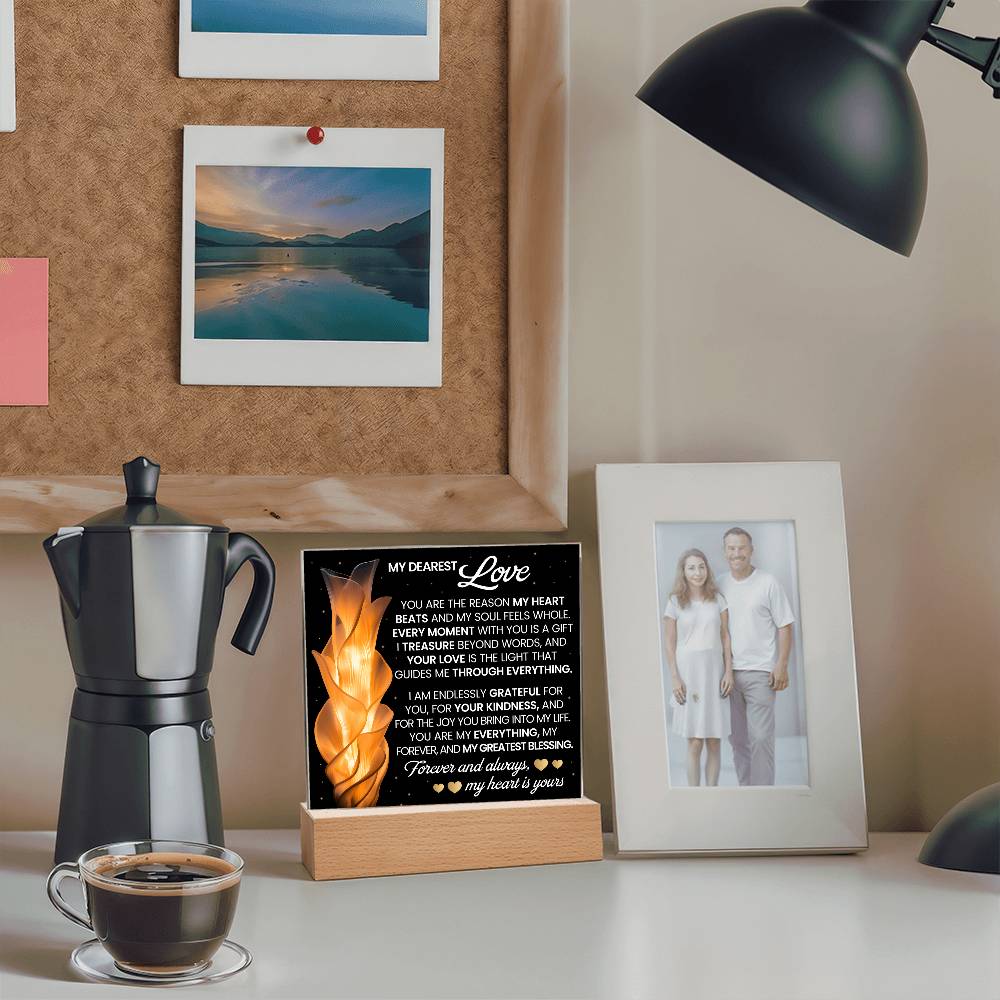 You Are The Reason Printed Square Shaped Acrylic Plaque-Express Your Love Gifts