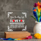 You Are My Life Printed Square Shaped Acrylic Plaque-Express Your Love Gifts