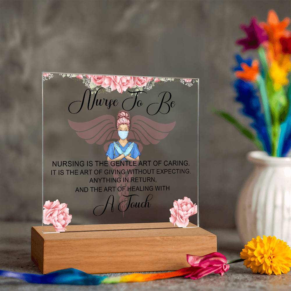 NursingNurse to Be Printed Square Shaped Acrylic Plaque-Express Your Love Gifts