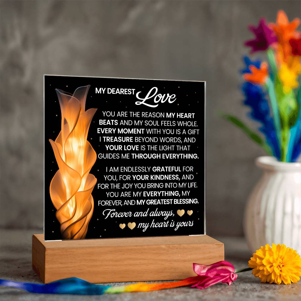 You Are The Reason Printed Square Shaped Acrylic Plaque-Express Your Love Gifts