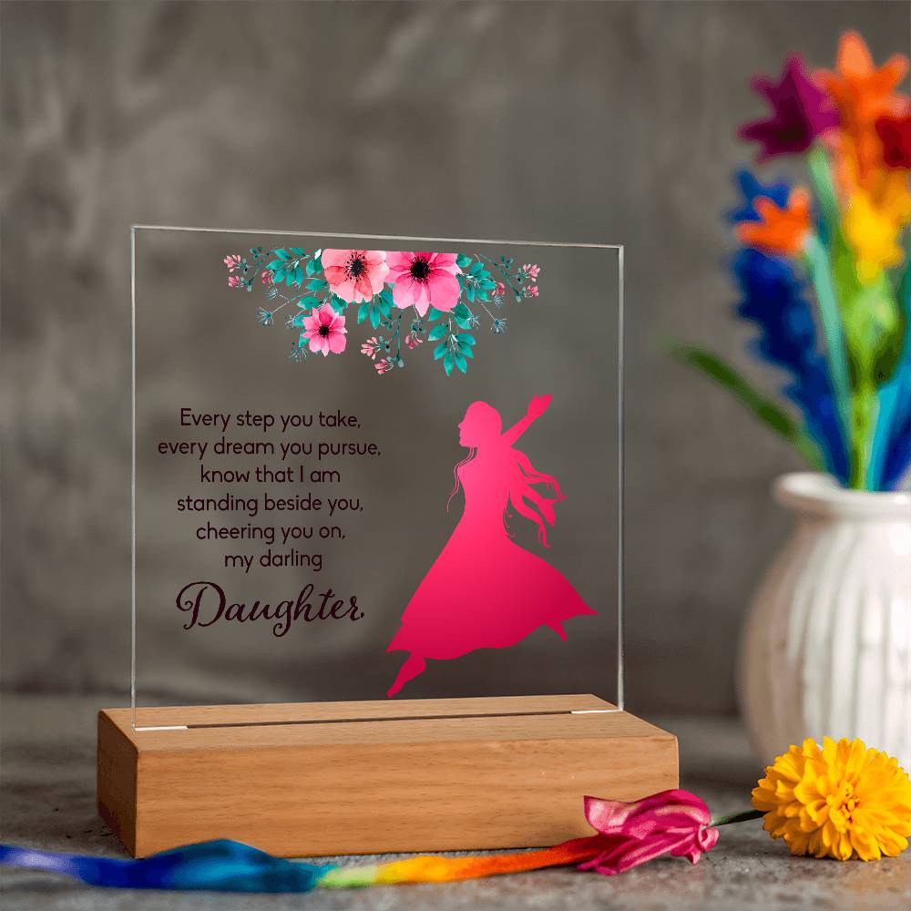 Every Step You Take Printed Square Shaped Acrylic Plaque-Express Your Love Gifts