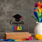 Congrats Grad! Printed Square Shaped Acrylic Plaque-Express Your Love Gifts