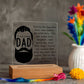 To the Coolest Dad Printed Square Shaped Acrylic Plaque-Express Your Love Gifts