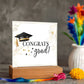 Congrats Grad Printed Square Shaped Acrylic Plaque-Express Your Love Gifts