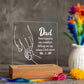 Dad Your Hand is My Comfort Printed Square Shaped Acrylic Plaque-Express Your Love Gifts