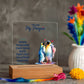 To My Man You are My Penguin Printed Square Shaped Acrylic Plaque-Express Your Love Gifts