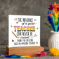 Teacher Can Never Be Erased Printed Square Shaped Acrylic Plaque-Express Your Love Gifts