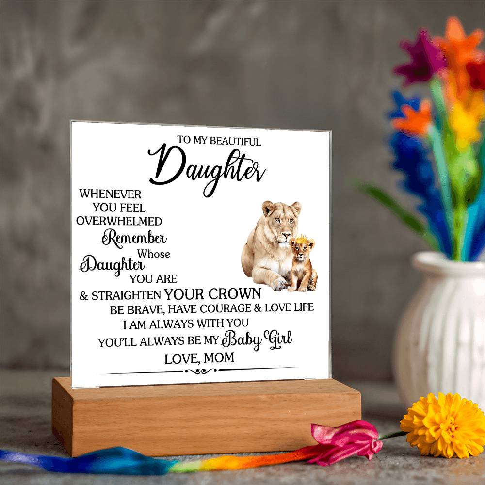 Whenever You Feel Unwelcomed Printed Square Shaped Acrylic Plaque-Express Your Love Gifts