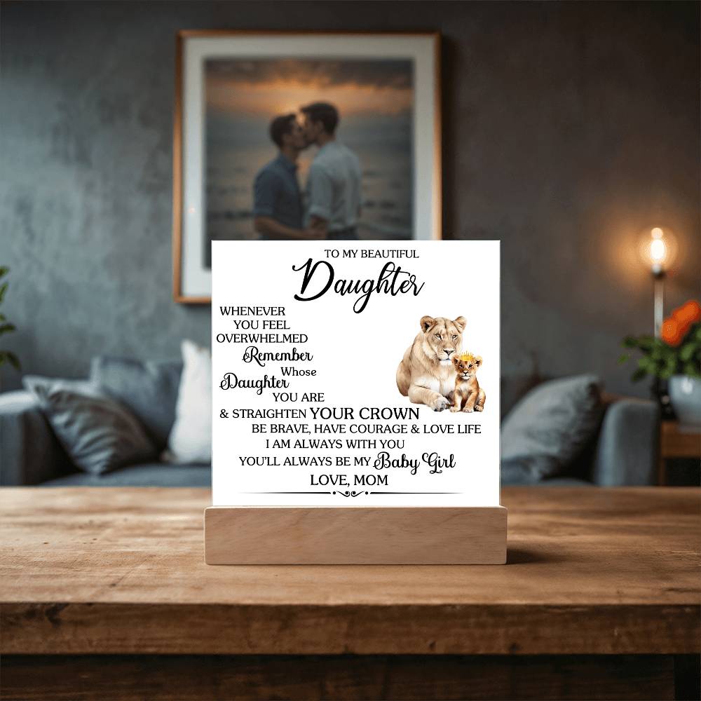 Whenever You Feel Unwelcomed Printed Square Shaped Acrylic Plaque-Express Your Love Gifts