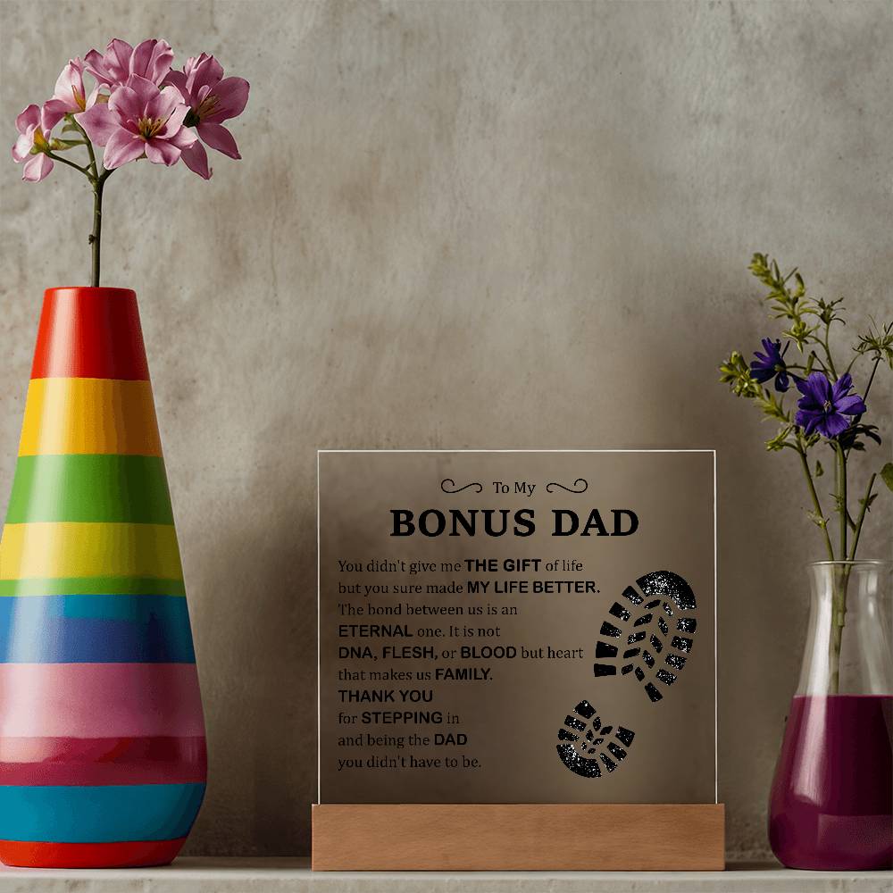 Gift of Life Printed Square Shaped Acrylic Plaque-Express Your Love Gifts
