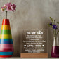 Dad #1 Printed Square Shaped Acrylic Plaque-Express Your Love Gifts