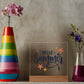 Hello Summer Printed Square Shaped Acrylic Plaque-Express Your Love Gifts